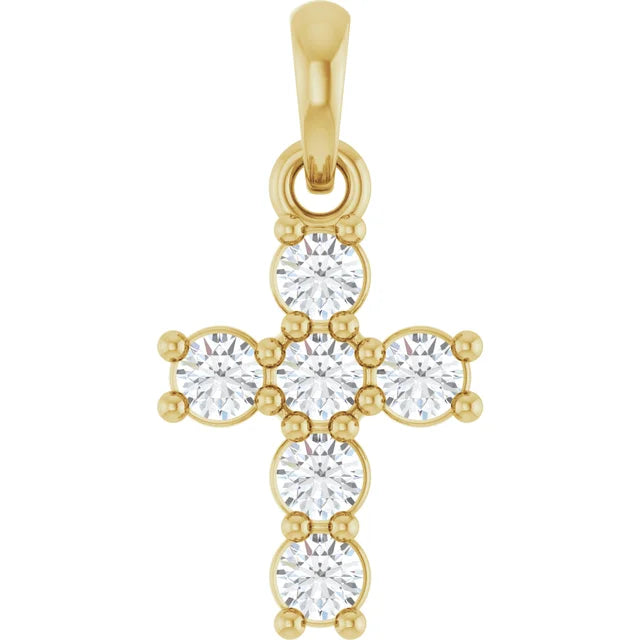 6 Diamond Cross Pendant