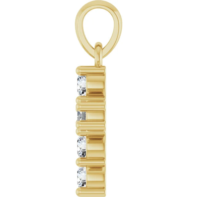 6 Diamond Cross Pendant