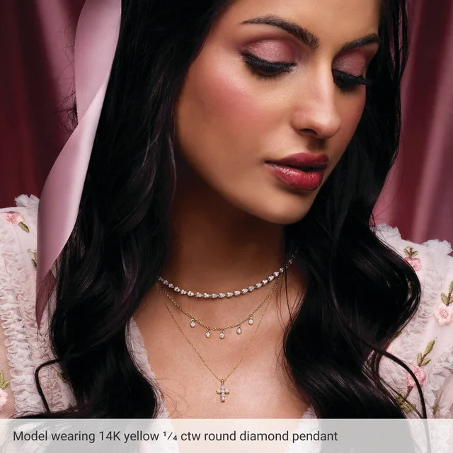 6 Diamond Cross Pendant