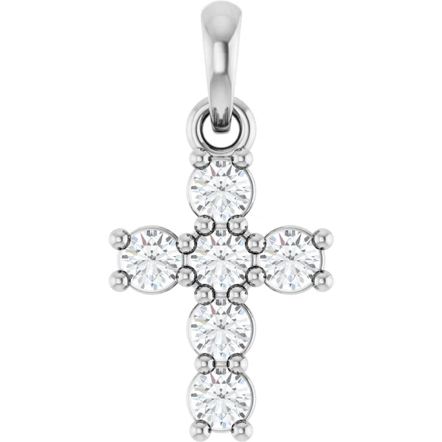 6 Diamond Cross Pendant