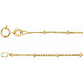 1mm Beaded Curb Chain