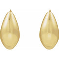 Hollow Electroform Hoop Earrings