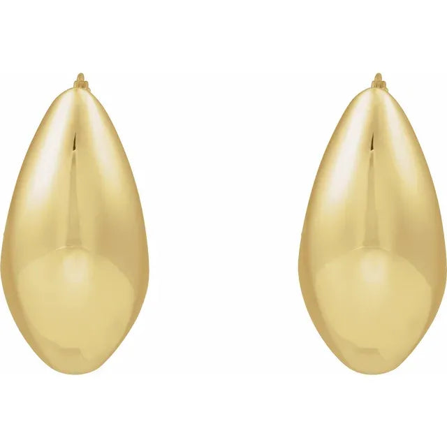 Hollow Electroform Hoop Earrings