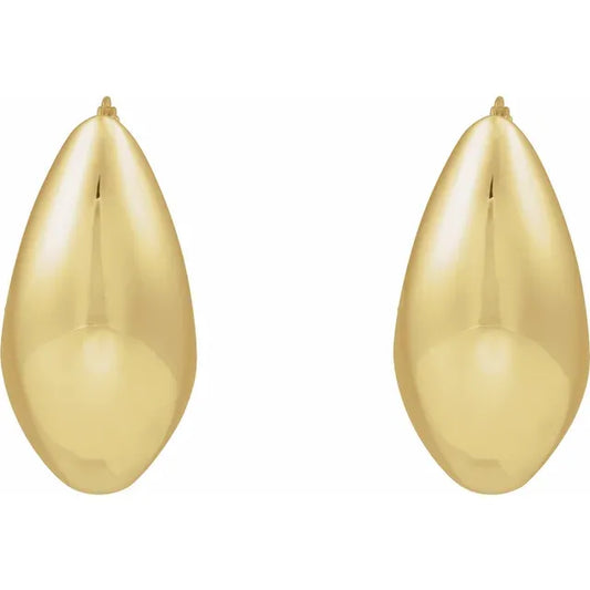 Hollow Electroform Hoop Earrings