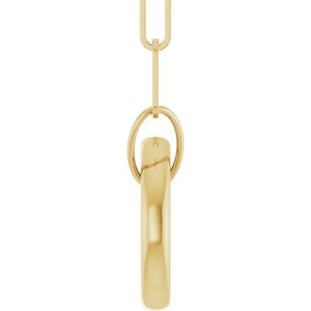 Circle Charm Holder Necklce