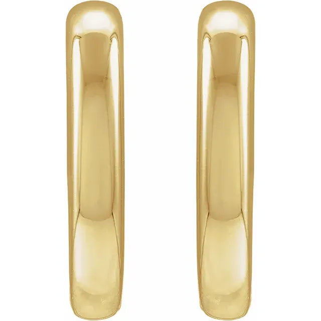 Hollow Puffed Square Hoop Earrings