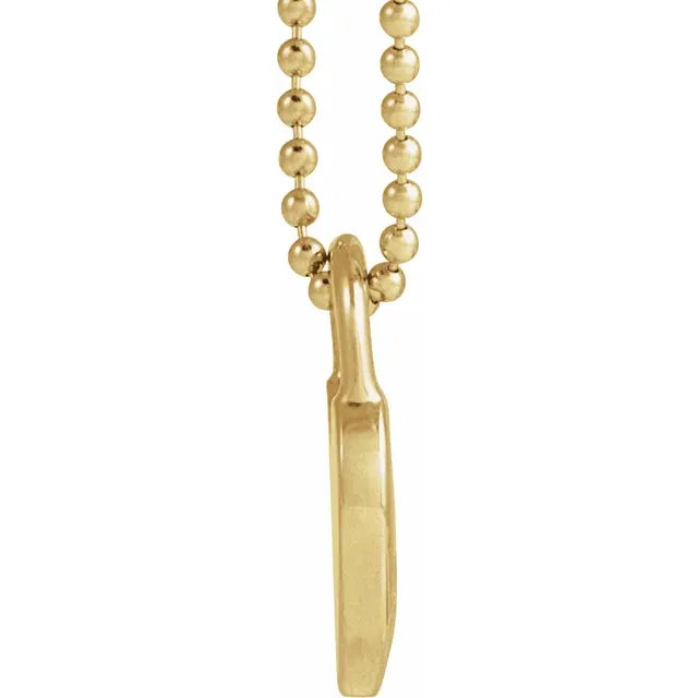 Heart Lock Enamel Necklace