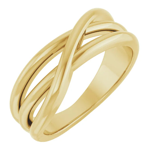 3 Strand Criss-Cross Ring
