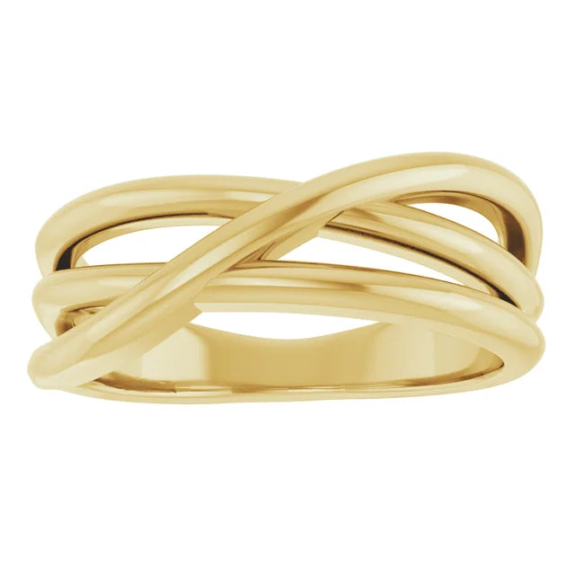 3 Strand Criss-Cross Ring