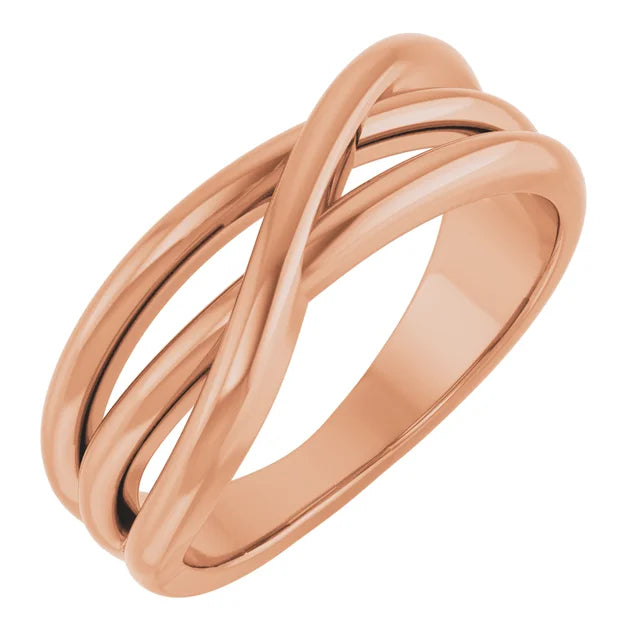3 Strand Criss-Cross Ring