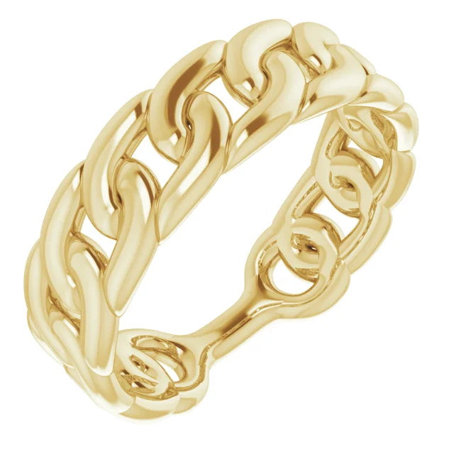 Puff Chain Link Ring