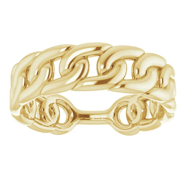 Puff Chain Link Ring