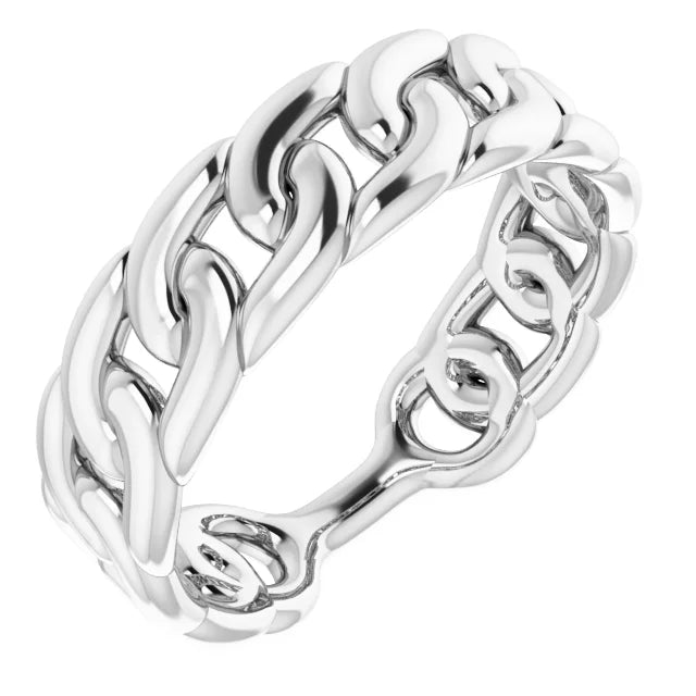 Puff Chain Link Ring