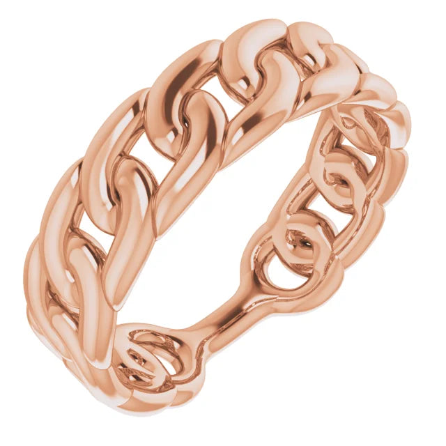 Puff Chain Link Ring