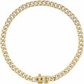 Semi Pave Diamond Cuban link Bracelet