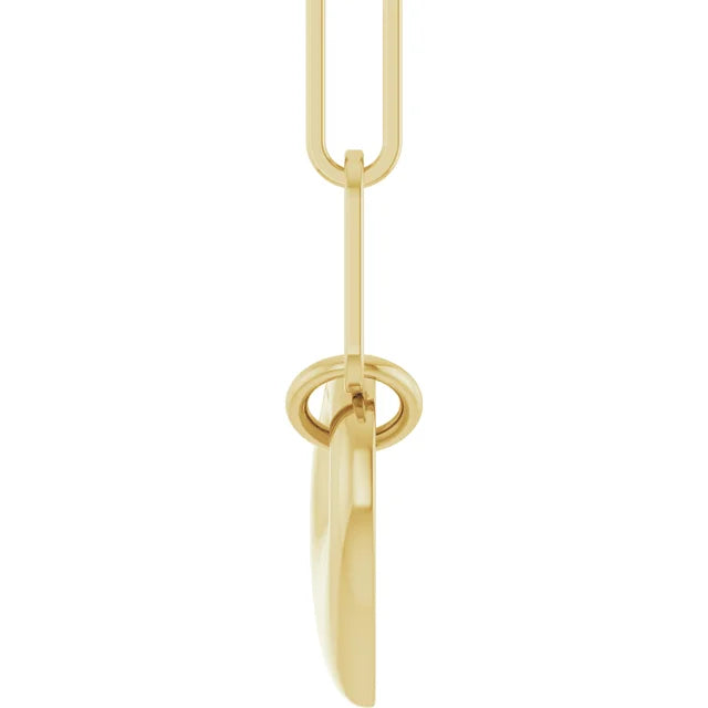 Puff Mariner Style Heart Necklace