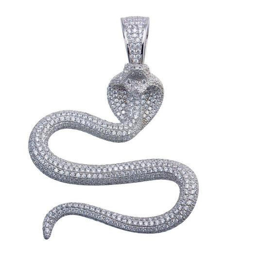 Sterling Silver Sssnake jumbo Pendant