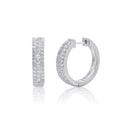 Sterling silver Moissanite Elegant Hoop
