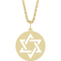 Star of David Cut Out Necklace