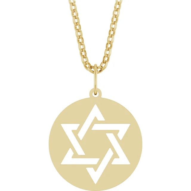 Star of David Cut Out Necklace