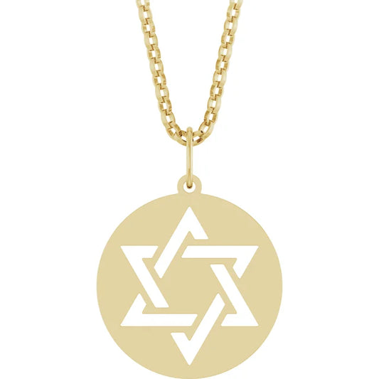 Star of David Cut Out Necklace