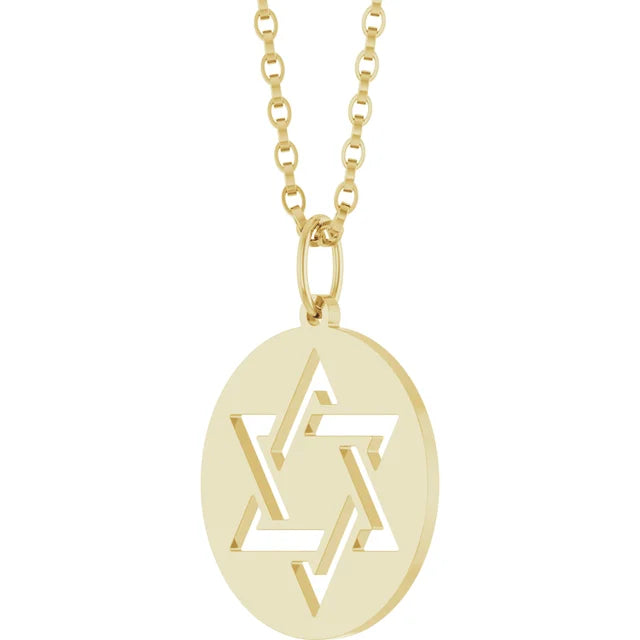 Star of David Cut Out Necklace