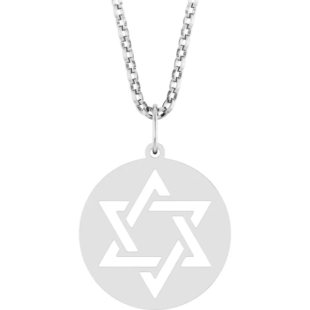 Star of David Cut Out Necklace