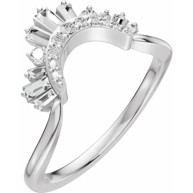 Baguette Burst Contour Band