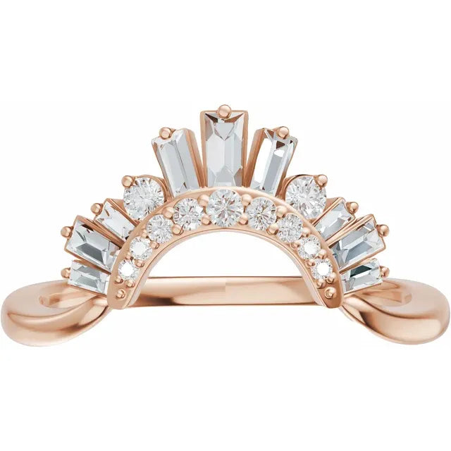 Baguette Burst Contour Band