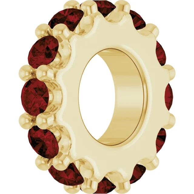 Birthstone Spacer Charm