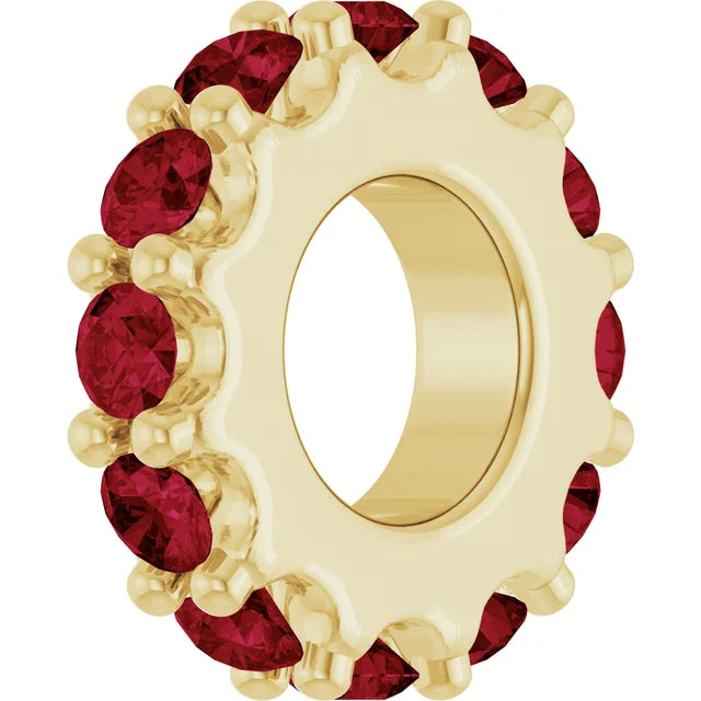 Birthstone Spacer Charm
