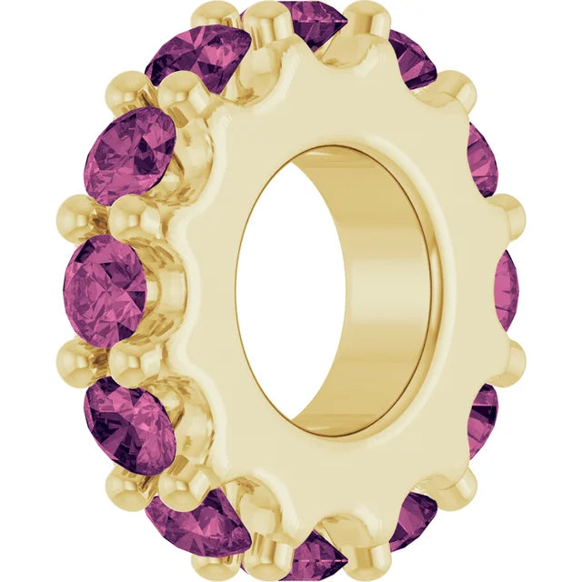 Birthstone Spacer Charm