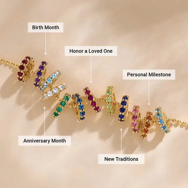 Birthstone Spacer Charm