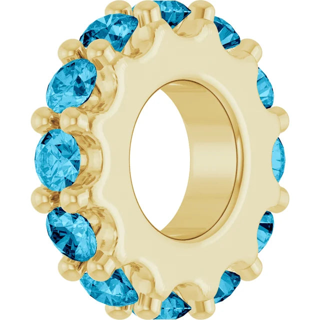 Birthstone Spacer Charm