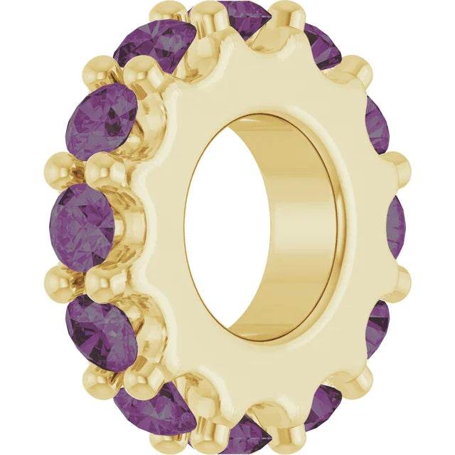 Birthstone Spacer Charm