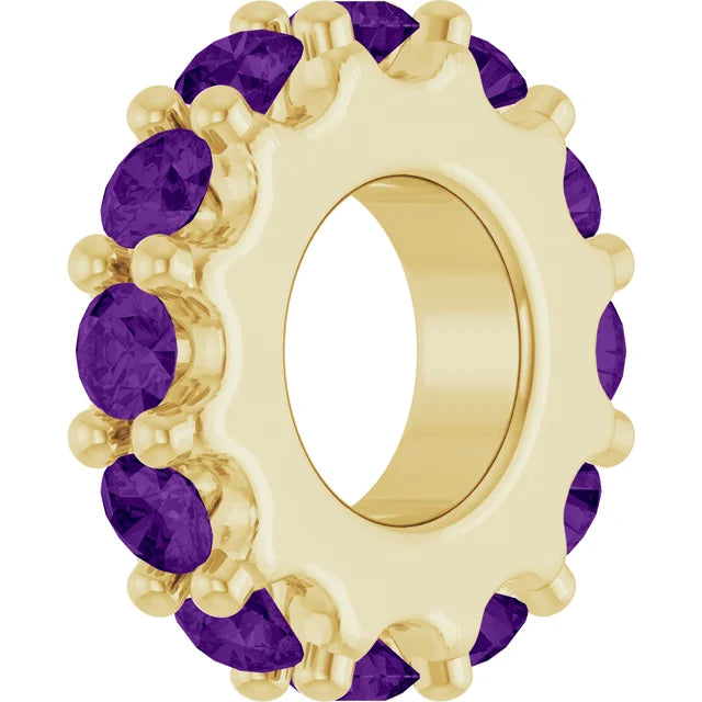 Birthstone Spacer Charm