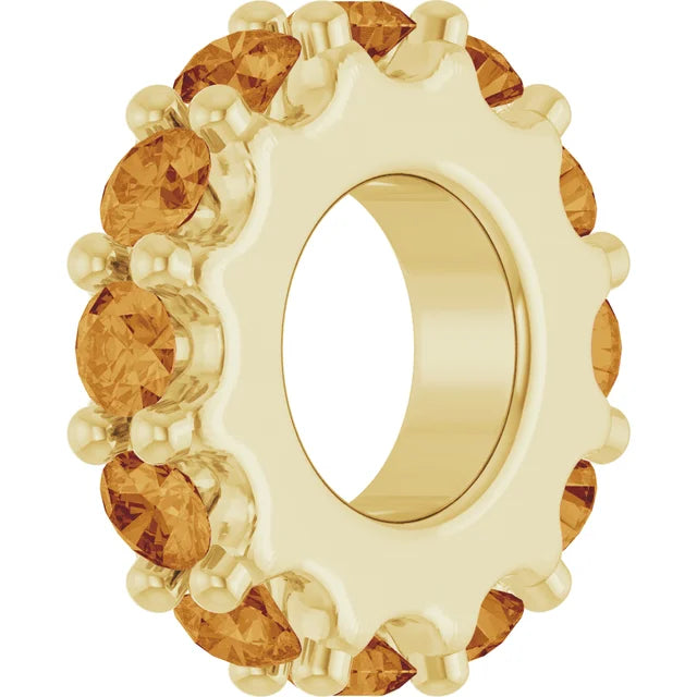 Birthstone Spacer Charm
