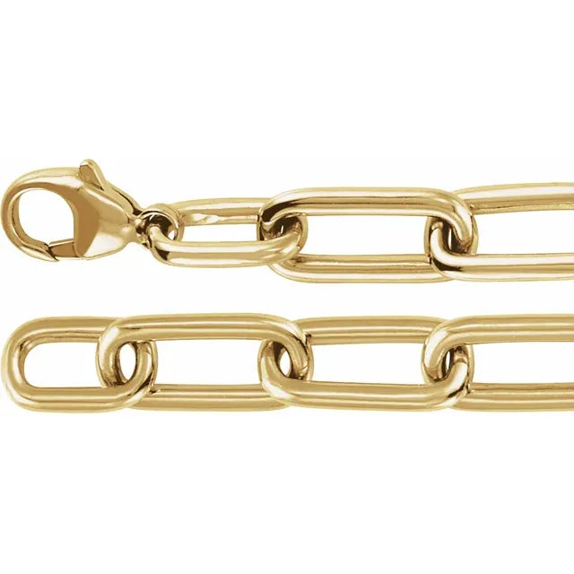 Lab Diamond Pave Paperclip Bracelet