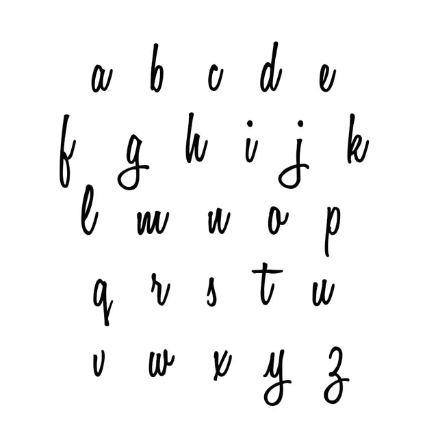 Lowercase Script Nameplate necklace (EMAIL TO ORDER)