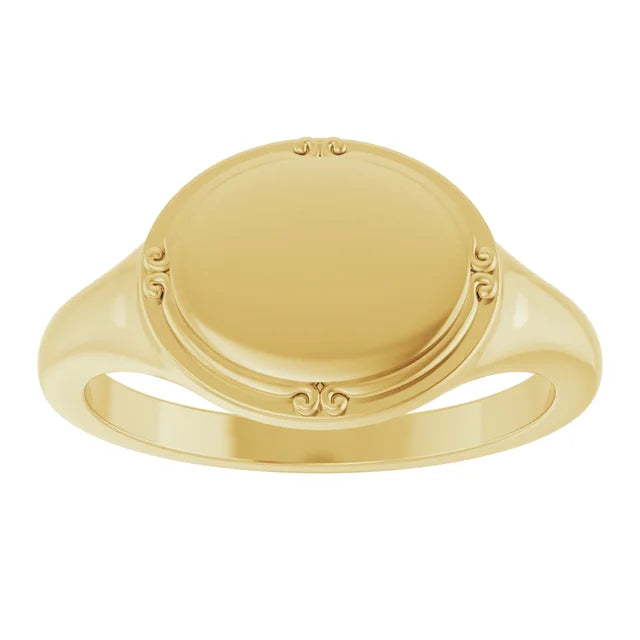 Vintage Inspired Signet Ring