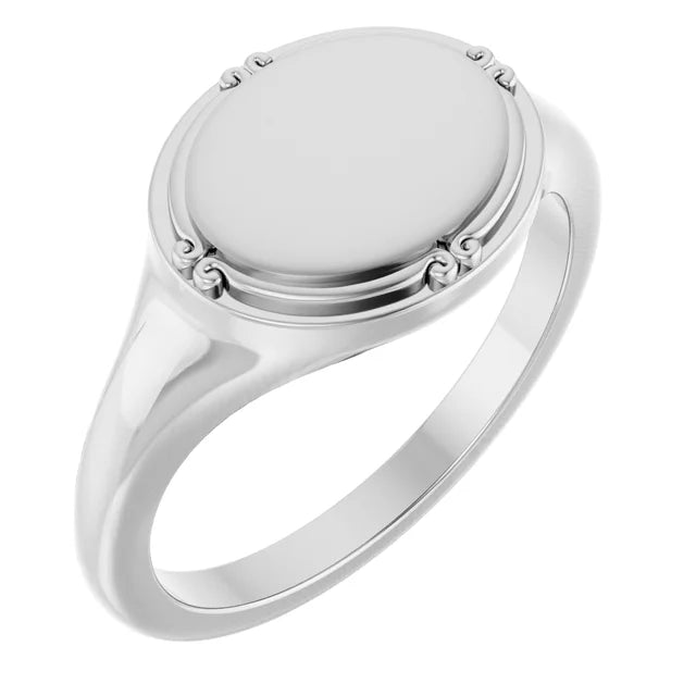Vintage Inspired Signet Ring