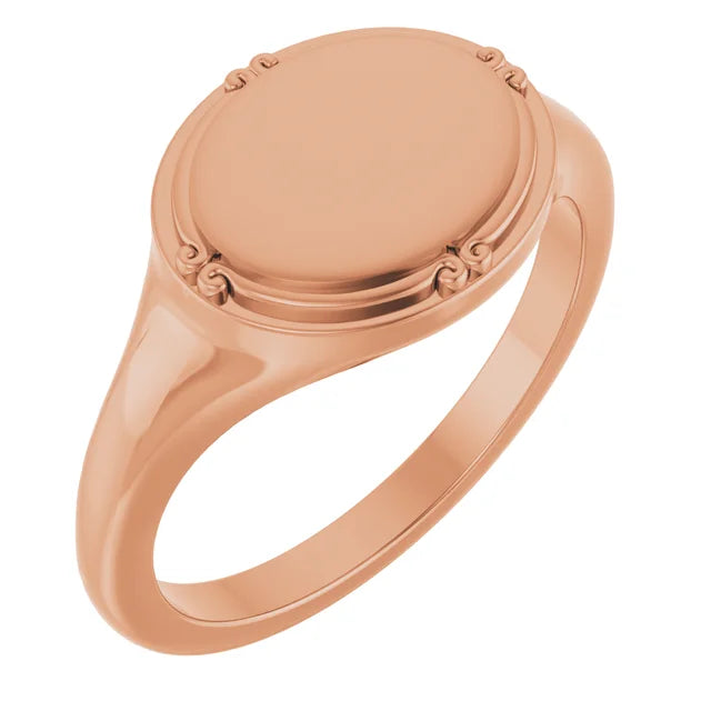 Vintage Inspired Signet Ring