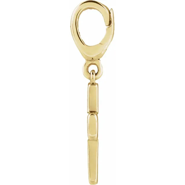 Chunky Cross Charm