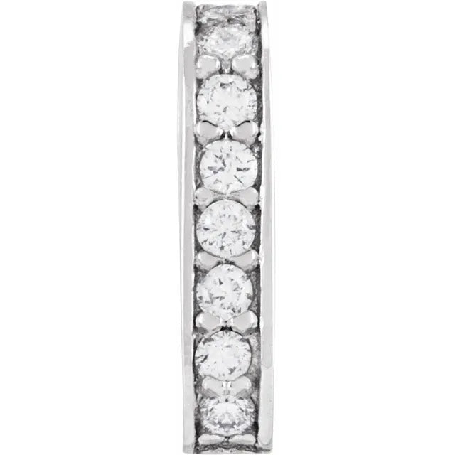 Diamond Accented Hinged Bail Charm Enhancer