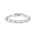 Sterling Silver U link Bracelet