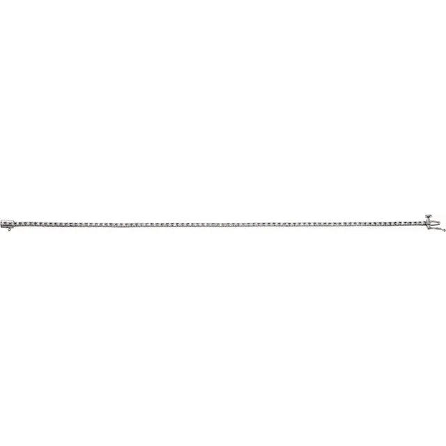 1.3mm -0.87cts Natural Diamond Tennis Bracelet