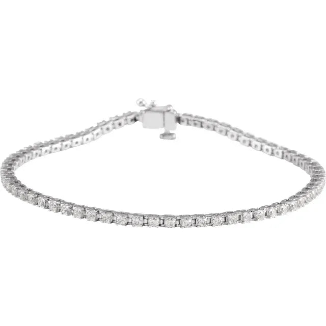 1.9mm - 2ct Lab Diamond Tennis Bracelet