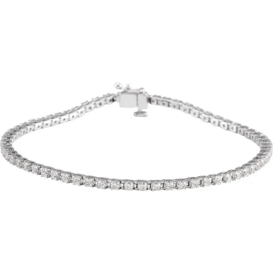 1.9mm - 2ct Lab Diamond Tennis Bracelet