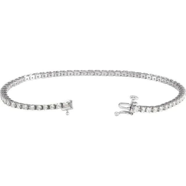 1.9mm - 2ct Lab Diamond Tennis Bracelet
