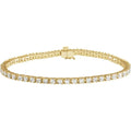 2.8mm - 4ct Lab Diamond Tennis Bracelet